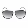 GUESS GF5025S-02B pánske pilotné slnečné okuliare - čierny rám, dymovosivé sklá, 61 mm