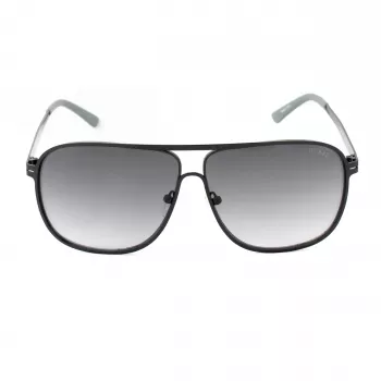 GUESS GF5025S-02B pánske pilotné slnečné okuliare - čierny rám, dymovosivé sklá, 61 mm