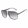 GUESS GF5025S-02B pánske pilotné slnečné okuliare - čierny rám, dymovosivé sklá, 61 mm