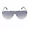 GUESS GF5053-0008F Pánske slnečné okuliare, hranaté, čierny rám, dymové šošovky, 58 mm