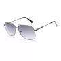 GUESS GF5079-6108B pánske slnečné okuliare, hranaté - lesklý čierny rám, smoke gradientové sklo, 61 mm