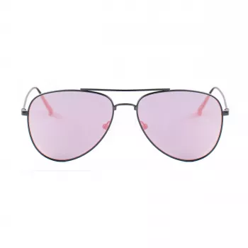 GUESS GG1142SCQZ09Z unisex obdĺžnikové slnečné okuliare - čierny rám, sivé gradientové šošovky, 56 mm