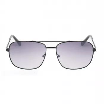 GUESS GG2114S-01B pánske slnečné okuliare čierny hranatý rám sivé gradientové sklo 60 mm