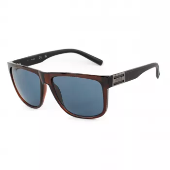 GUESS MAN slnečné okuliare GO00058-6145V hranatý rám lesklý čierny smoke sklo 61mm