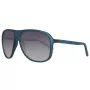 GUESS MAN slnečné okuliare GU6876-5991B obdĺžnikové čierny rám sivé šošovky 59 mm