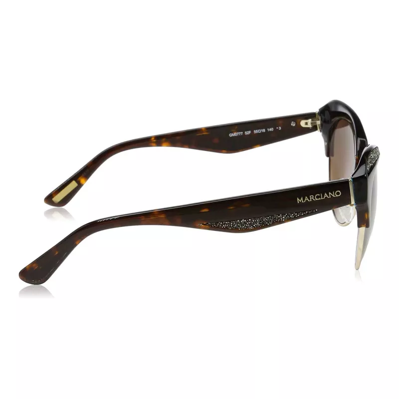 GUESS MARCIANO dámske slnečné okuliare cat-eye GM0777-5552F Havana hnedý gradient 55 mm