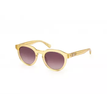 GUESS pánske slnečné okuliare GU00063-5039F havannový acetát hranatý rám hnedé sklá 50 mm