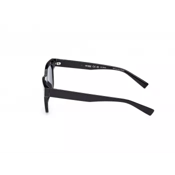 GUESS pánske slnečné okuliare GU8265-5301V čierny acetát obdĺžnikové plný rám 53/19/150 mm