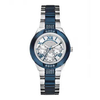 GUESS W0413L1 dámske analógové quartz hodinky 35,5 mm nerez strieborné