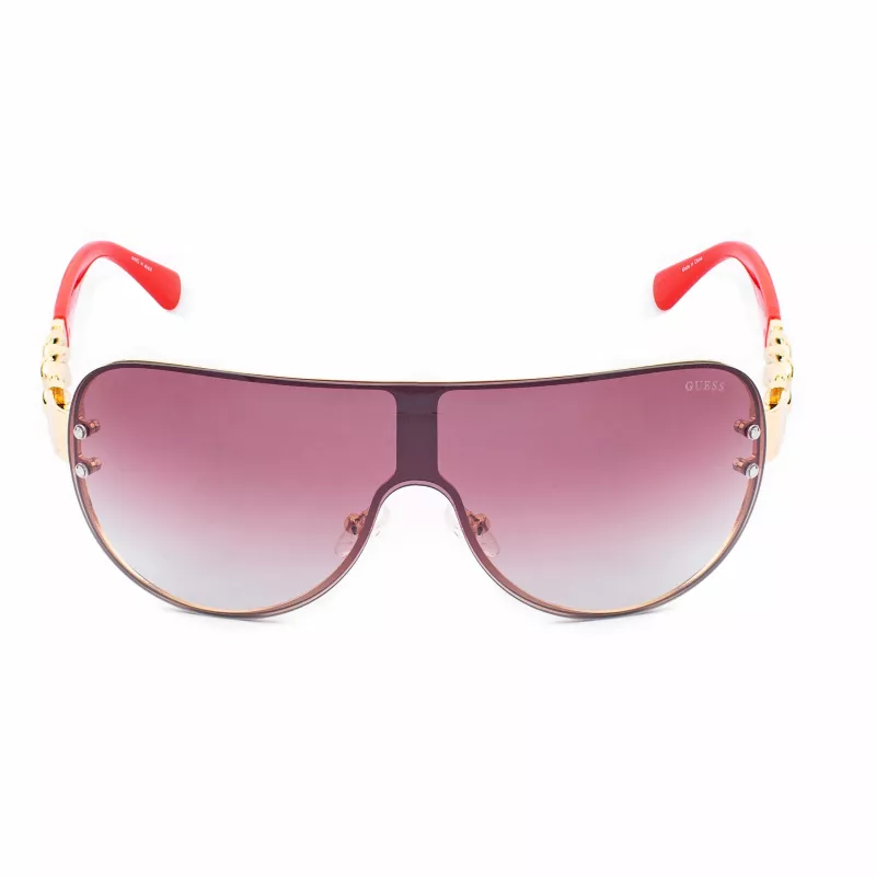 GUESS dámske aviator slnečné okuliare GO00037-0032G zlatý rám hnedé gradientné šošovky 56 mm