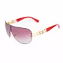 GUESS dámske aviator slnečné okuliare GO00037-0032G zlatý rám hnedé gradientné šošovky 56 mm