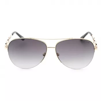 GUESS dámske motýlie cat eye slnečné okuliare GF6171-32B lesklá čierna dymový gradient 60 mm