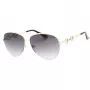GUESS dámske motýlie cat eye slnečné okuliare GF6171-32B lesklá čierna dymový gradient 60 mm