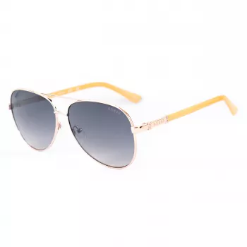 GUESS dámske motýlie slnečné okuliare GU00173-6028W Havana hnedý gradient 60 mm