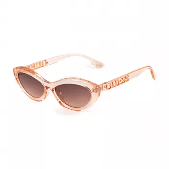 GUESS dámske slnečné okuliare v tvare mačacích očí GO00070-5572F Havana/hnedá