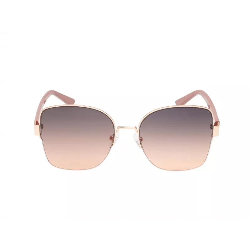 GUESS dámske slnečné okuliare GF00052-5928B Havana hranatý rám hnedé gradientné sklá 59mm