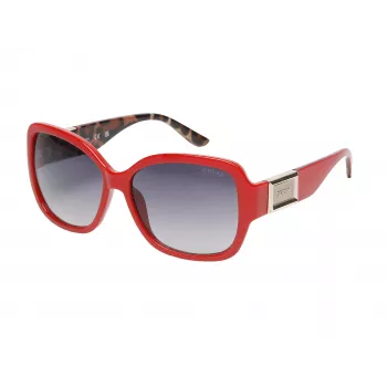 GUESS dámske GO00043-5866B cat-eye slnečné okuliare – čierny rám, sivé gradientové sklá, 58 mm