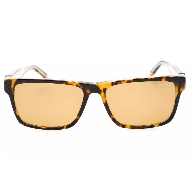 GUESS dámske obdĺžnikové acetátové slnečné okuliare GU00074-53E Havana Brown Gradient 55 mm