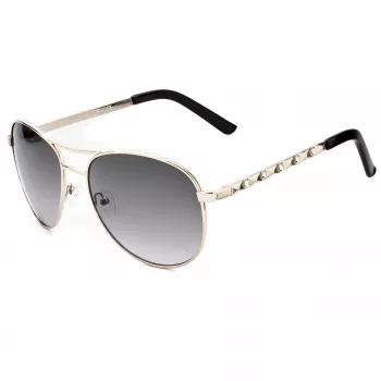 Guess dámske slnečné okuliare GF0408-6132B Havana hranatý rám hnedé tónované sklá 61mm