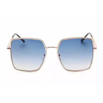 Guess dámske slnečné okuliare GF0419-28W Havana acetátový rám hnedé gradientné šošovky 58 mm