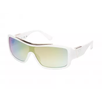GUESS dámske slnečné okuliare GO00035-0021U lesklý čierny rám dymové sklo hranaté plný rám UV400