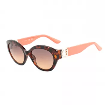 GUESS dámske slnečné okuliare GU00104-5652F Havana acetát hranatý rám hnedé gradientové šošovky 56/19/140 mm