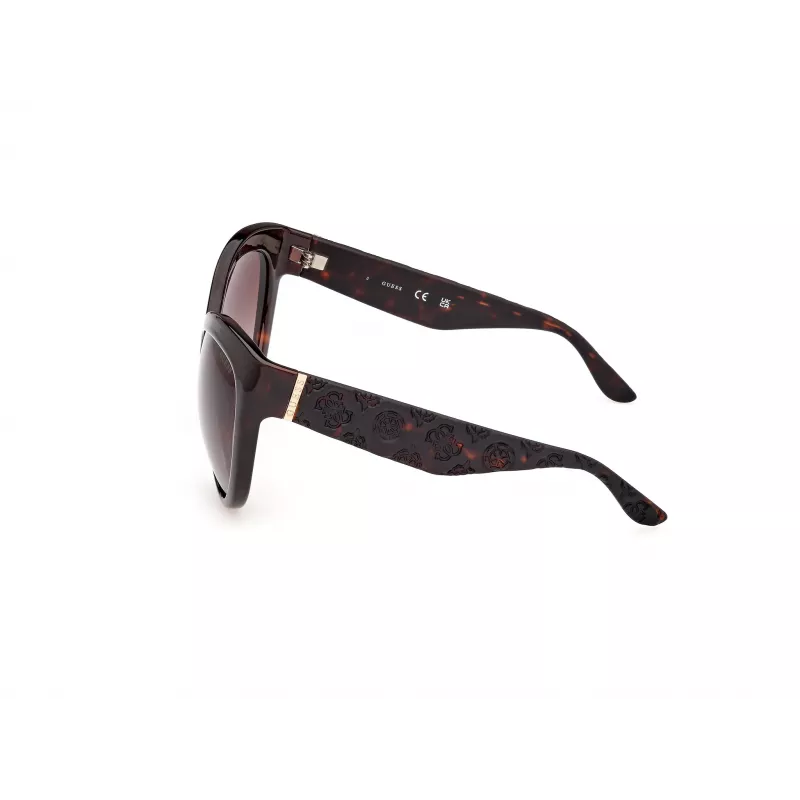 GUESS dámske slnečné okuliare GU00130-6152F - lesklý čierny rám, gradientové sklo smoke
