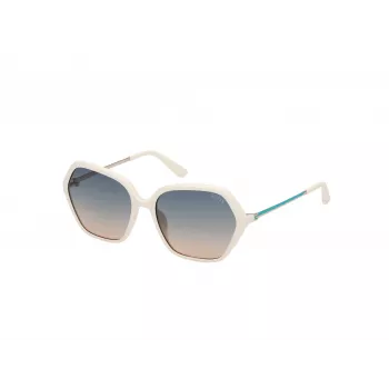 GUESS Dámske slnečné okuliare GU00134-5521P hranaté acetát polarizované UV400