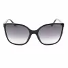 GUESS dámske slnečné okuliare GU00144-6001B oversized square shiny black sivé gradientové UV400
