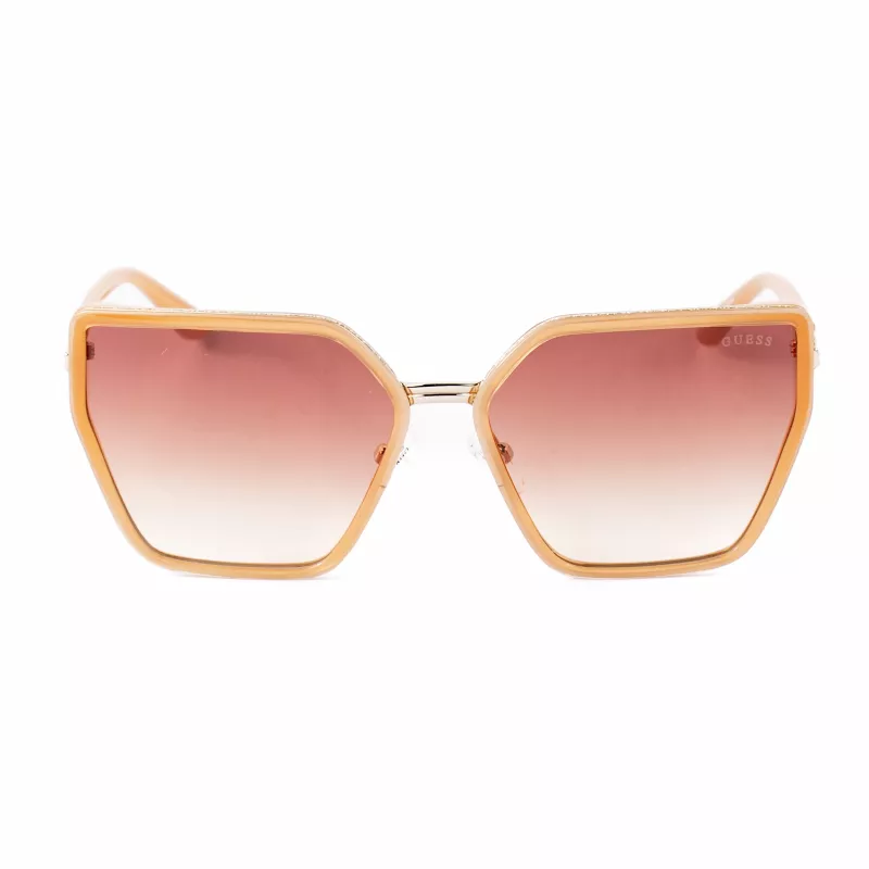 GUESS dámske slnečné okuliare GU00146-5957F oversized square Havana hnedé gradientové sklá 59mm