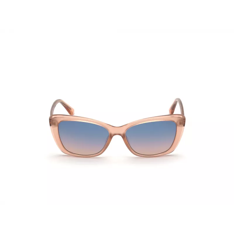GUESS dámske slnečné okuliare GU7774-5574W hnedá Havana hranatý rám 55 mm