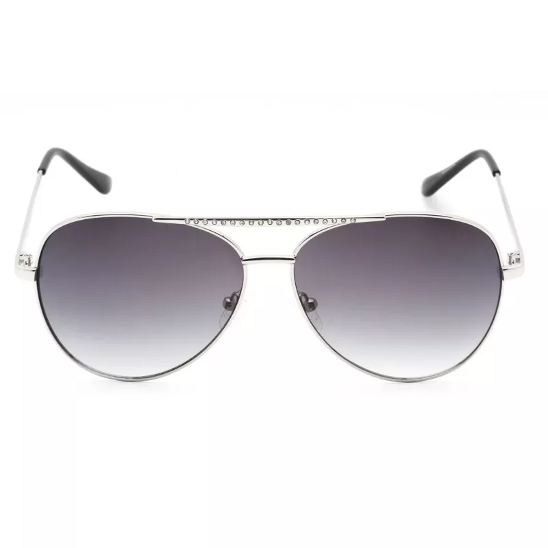GUESS dámske slnečné okuliare GF0399-01B čierny plastový rám sivé polykarbonátové sklá 62 mm