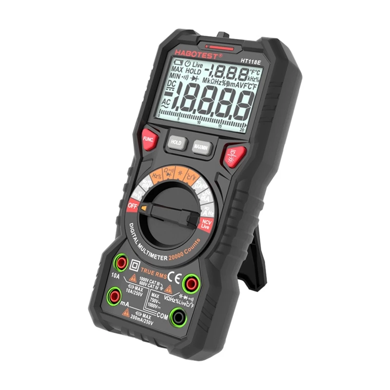 Habotest HT118E univerzálny digitálny multimeter True RMS NCV