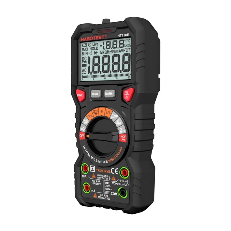Habotest HT118E univerzálny digitálny multimeter True RMS NCV