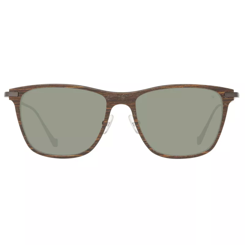 Hackett London HSB86311255 pánske slnečné okuliare - lesklý čierny rám, sivé šošovky, 55 mm