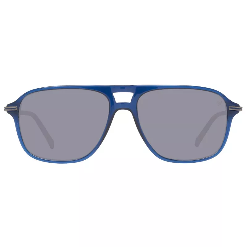 HACKETT MAN HSB86568356 slnečné okuliare 56/16/140 mm čierny acetátový rám, sivé polykarbonátové šošovky UV400