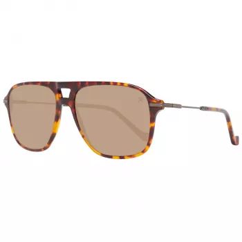 HACKETT MAN SLNEČNÉ OKULIARE HSB86512756 - Havana acetát obdĺžnikový rám s hnedými gradientovými šošovkami - 56/16/140 mm