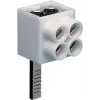 Hager KF82A 1-pólová pripojovacia svorka, kolíkový vývod, 2x16 mm², sivá