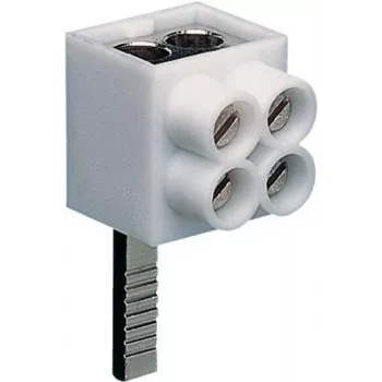 Hager KF82A 1-pólová pripojovacia svorka, kolíkový vývod, 2x16 mm², sivá