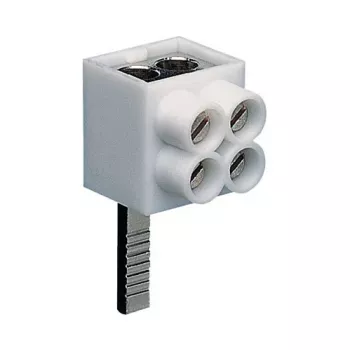 Hager KF82A 1-pólová pripojovacia svorka, kolíkový vývod, 2x16 mm², sivá
