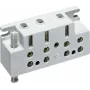 HAGER KJ10S jednofázová svorka pripojenia elektromera 63A 2-pólová sivá