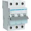 Hager MBN325 3-pólový 25 A istič s charakteristikou B, 6 kA, 3 moduly