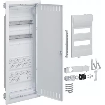 HAGER plastové hybridné PT puzdro 24M 2x montážna doska IP40 865x335x90 perforované dvere Volta.Hybrid