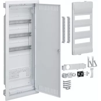 HAGER Plastic PT rozvádzač Hybrid 36M 1x MON IP40 doska 865x335x90 Volta s dvierkami z dierovaného plechu