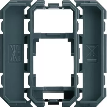 Hager WXF202 keystone adaptérový rám pre 1xRJ45 modul, polárna biela