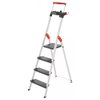 HAILO L100 TopLine hliníkový domáci rebrík so 4 stupňami