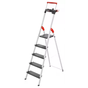 HAILO L100 TopLine hliníkový domáci rebrík, 5 stupňov