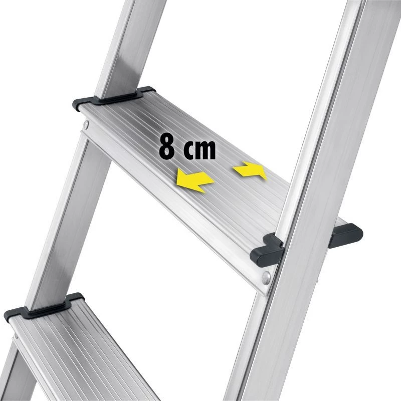 HAILO L60 StandardLine hliníkový stojanový rebrík, 6 stupňov, 150 kg, EN 131