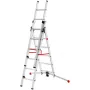 Hailo S100 ProfiLOT kombinovaný rebrík, hliník, 2x6+1x5 priečok, 3-dielny, max. zaťaženie 150 kg