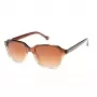 HALLY&SON HS741S04 unisex hranaté slnečné okuliare - čierny acetátový rám, sivé polykarbonátové sklá, ochrana UV400